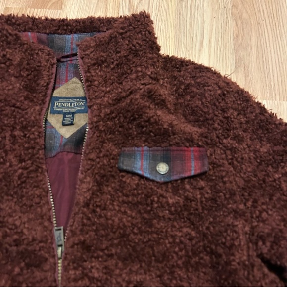 Pendleton Jacket Women's Medium Fleece Full Zip Long Sleeve Lot Of Two - Picture 3 of 10